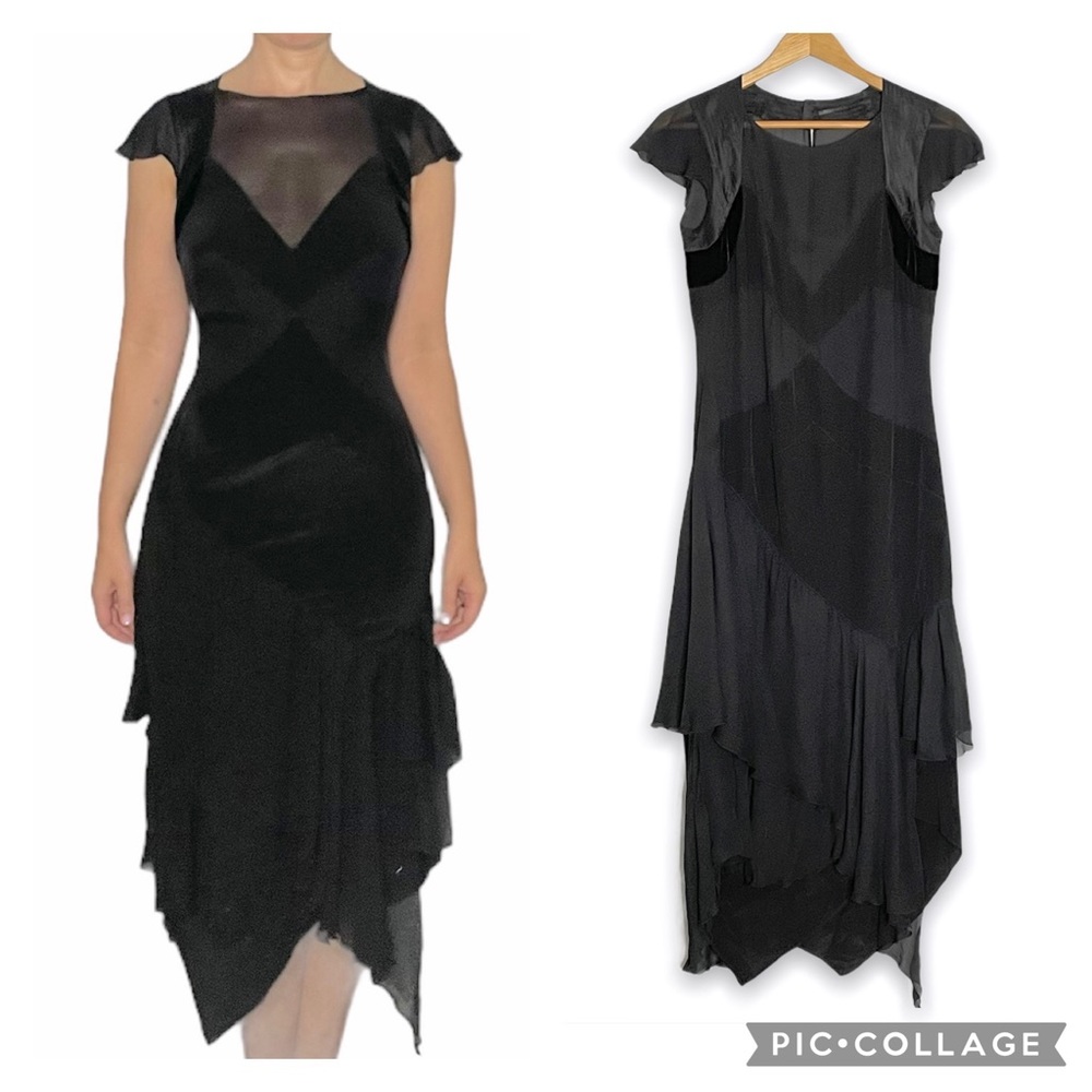 Proenza Schouler Silk Asymmetrical Hem Dress